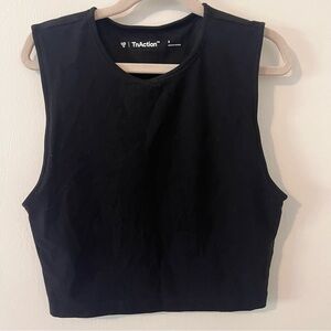TNAction Black Muscle Tank Top Crop Activewear Athleisure Women’s Small